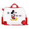 Maleta Infantil Mickey 3d 2 Ruedas Multidireccionales Blanco