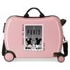 Maleta Infantil Minnie Y Mickey Paris 2 Ruedas Multidireccionales Rosa