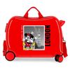 Maleta Infantil Mickey Y Minnie Londres 2 Ruedas Multidireccionales Rojo