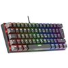 Mars Gaming  Mk60 Negro, Teclado  Mecánico Frgb, Switch Mecánico Rojo, Idioma Español