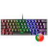 Mars Gaming  Mk60 Negro, Teclado  Mecánico Frgb, Switch Mecánico Azul, Idioma Portugués