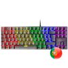 Mars Gaming  Mk80 Negro, Teclado  Mecánico Frgb, Switch Mecánico Rojo, Idioma Portugués