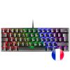 Mars Gaming  Mk60 Negro, Teclado  Mecánico Frgb, Switch Mecánico Rojo, Idioma Francés