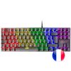 Mars Gaming  Mk80 Negro, Teclado  Mecánico Frgb, Switch Mecánico Rojo, Idioma Francés