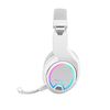 Mars Gaming Mhw-100 Blanco, Auriculares Inalámbricos Argb Flow, Micrófono Enc Extraíble