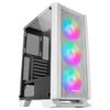 Mars Gaming Mc-c Blanco, Caja Pc Atx, Panel Metal-mesh, 3 Ventiladores Frontales Frgb 12cm