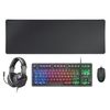 Mars Gaming Mcp-rgb3, Pack Rgb Teclado, Ratón, Cascos, Alfombrilla, Negro, Español