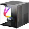 Minitorre Gaming Custom Negra Mars Gaming Mc-view Microatx, 90º Cristal Templado