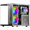 Minitorre Gaming Custom Negra Mars Gaming Mc-view Microatx, 90º Cristal Templado