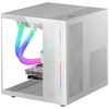 Minitorre Gaming Custom Blanca Mars Gaming Mc-view Microatx, 90º Cristal Templado