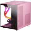 Minitorre Gaming Custom Rosa Mars Gaming Mc-view Microatx, 90º Cristal Templado