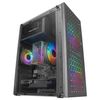 Caja Gaming Compacta Negra Mars Gaming Mc-core Rejilla Metal-mesh, 2x Ventiladores Frgb