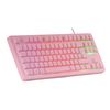 Mars Gaming Mk023, Teclado Gaming Tkl H-mech, Frgb, Anti-ghosting, Rosa, Español