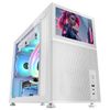 Mars Gaming Mc-lcd, Caja Pc Custom Micro-atx, Pantalla Lcd Ips 8", Blanco