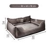 Cama Mascota 50x40x18cm Poliester Marron Benetton