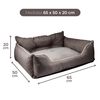 Cama Mascota 65x50x20cm Poliester Marron Benetton