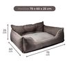 Cama Mascota 75x60x25cm Poliester Marron Benetton