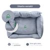 Cama Mascota 50x40x18cm Poliester Gris Benetton