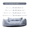 Cama Mascota 75x60x25cm Poliester Gris Benetton