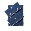 Set Cama (funda Nórdica 240x220 + 2 Fundas 50x85cm) 100% Algodón Navy Calaveras Scalpers