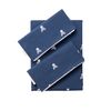 Set Cama (funda Nórdica 260x240 + 2 Almohadas 50x105) Algodón Navy Calaveras Scalpers