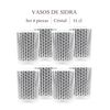 Set De 4 Vasos De Agua De 370ml En Cristal Scalpers Home