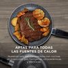 Set Cocina 5pc Acero Inox Gris + Sarten 3pc Aluminio Negra - ¡oferta Completa!