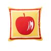 Cojin 40x40cm 144tc 100%algodon Amarillo Con Manzana Roja Benetton Fruits Be