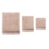 Juego De 3 Toallas Beige (tocador 30x50cm, Manos 50x100cm Y Baño 90x150cm) Scalpers Home