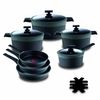 Batería De Cocina Masterpro Reeco Mp 12 Piezas Negro