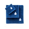 Set Toallas 3pcs: Tocador (30x50) Manos (50x90) Baño (70x140) Algodón Azul Oscuro Pera