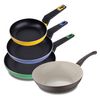 Set 3 Sartenes Ø18/22/26cm Aluminio Prensado + Wok Ø28cm Aluminio Forjado San Ignacio