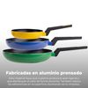 Set 3 Sartenes Ø18/22/26 + Asador Ø28 + Wok Ø28 Aluminio San Ignacio