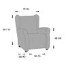 Valentia Home Funda Sillón Orejero Camelia Beige