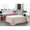 Valentia Home Colcha Bouti Reversible Rombo 105 Cm Beige Rojo