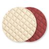 Valentia Home Colcha Bouti Reversible Rombo 105 Cm Beige Rojo