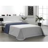 Valentia Home Colcha Bouti Reversible Rombo 90 Cm Gris Azul