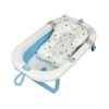 Toral Bañera Plegable Bebé Con Patas Azul - Bañera Bebe Con Patas Comoda, Facil De Guardar Con Asiento Bañera Bebe Y Patas Antideslizantes - Bañera Bebé Plegable Portatil - Modelo Bathy Azul Con Cojín