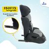 Toral Alzador Coche Niño - Silla Coche Grupo 1 2 3 Con Isofix - Desde 9-36 Kg - Se Puede Usar También Sin Isofix - Silla De Bebe Modelo Gris