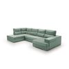 Sofa Gran Chaise Longue Cama Massima Diseño Y Alta Gama Izquierda Agua Marina