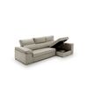 Sofa Chaise Longue Cama Con Arcón Giulia Derecha Gris