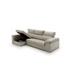 Sofa Chaise Longue Cama Con Arcón Giulia Izquierda Gris