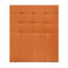 Cabecero De Tela Aqualine Capitoné Hasta El Suelo 90x120cm Camas 80/90 - Naranja