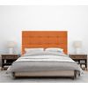 Cabecero De Tela Aqualine Capitoné Hasta El Suelo 135x120cm Camas 120/135 - Naranja