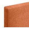 Cabecero De Tela Aqualine Liso Hasta El Suelo 145x120cm Camas 135/140 - Naranja