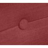 Cabecero De Lino Natural Con Botones 160x50cm Camas 150/160 - Rojo