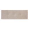 Cabecero De Lana Natural Con Botones 145x50cm Camas 135/140 - Beige