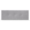 Cabecero De Lana Natural Con Botones 145x50cm Camas 135/140 - Gris Claro