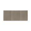 Cabecero De Terciopelo Liso Con Tres Paneles 90x50cm Camas 80/90 - Beige