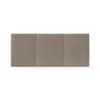 Cabecero De Terciopelo Liso Con Tres Paneles 105x50cm Camas 105 - Beige